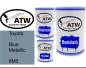 Preview: Toyota, Blue Metallic, 8M5: 500ml Lackdose + 500ml Klarlack + 250ml Härter - Set, von ATW Autoteile West.